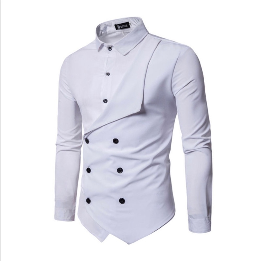 Asymmetrical Button Up